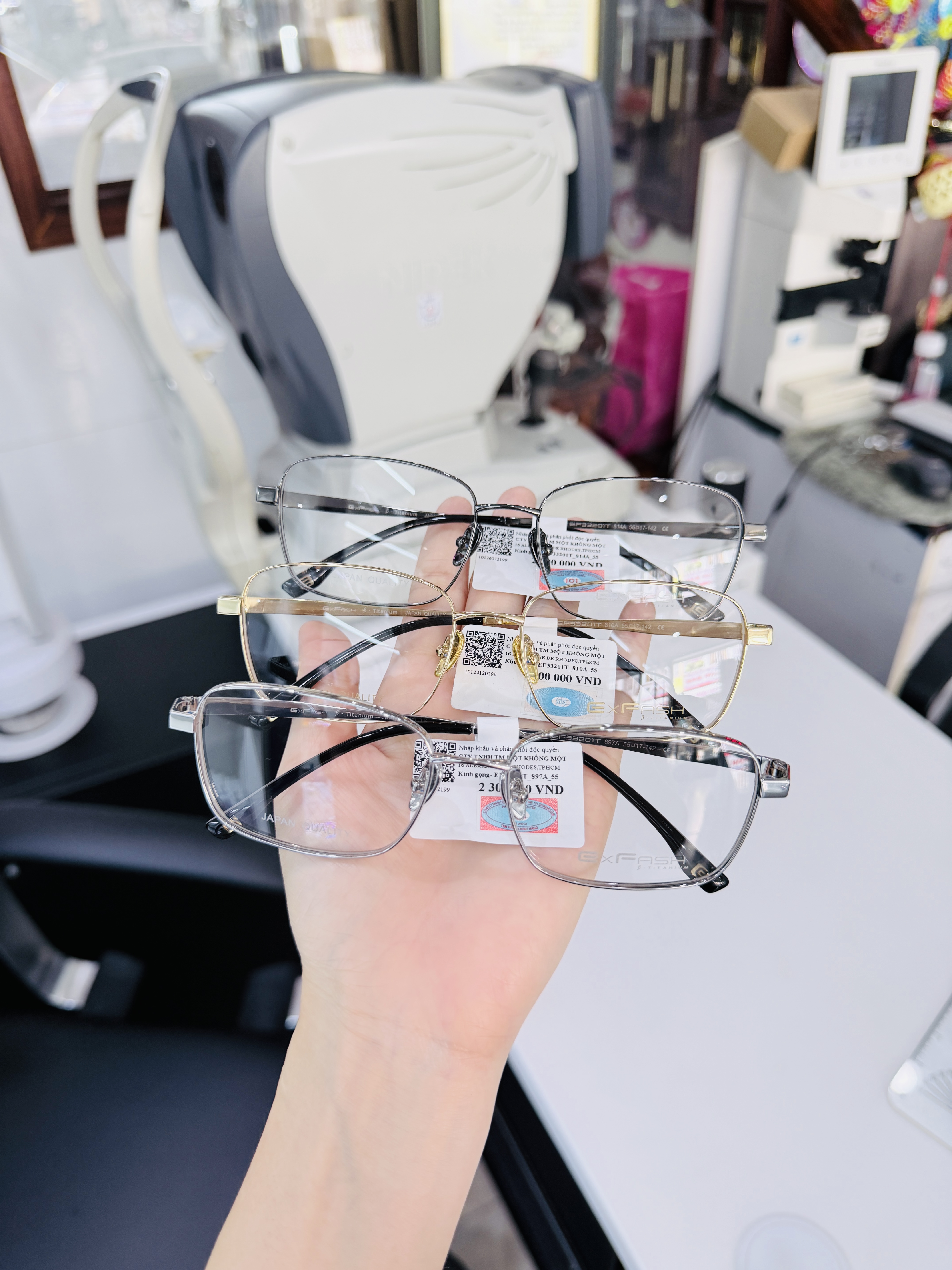 gọng kính Exfash B-Titanium Mã EF33201T